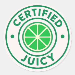 Certified Juicy™ – Adesivo Círculo de Lima