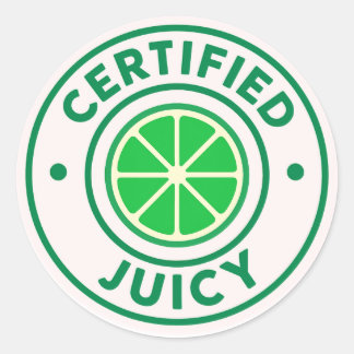 Certified Juicy™ – Adesivo Círculo de Lima