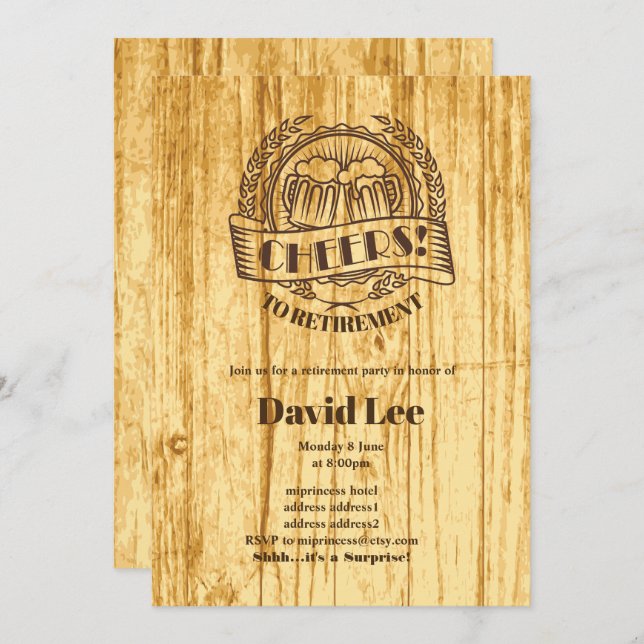 CERVEJA, aplausos à reforma, convite (Frente/Verso)