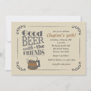 Cerveja Boa Com os Amigos Convite