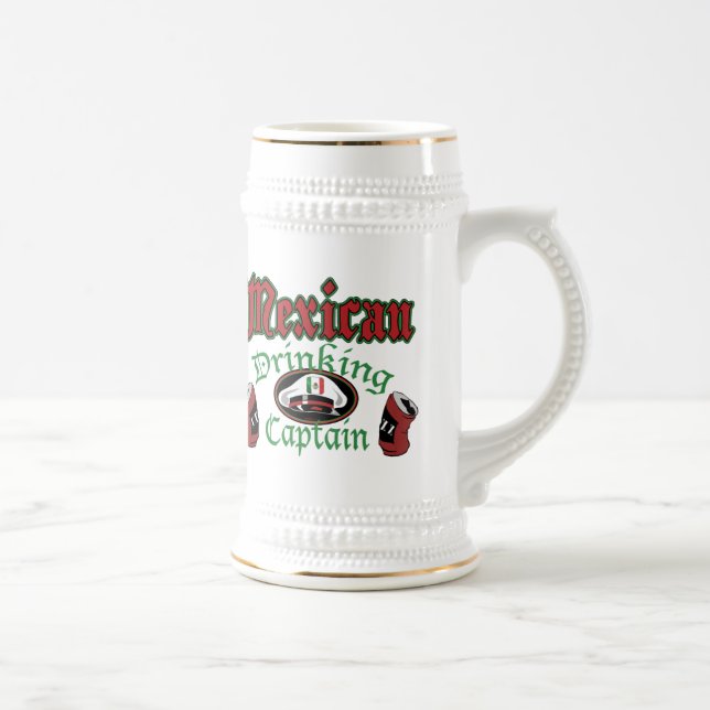 Cerveja Caneca bebendo mexicana de Cptn (Direita)