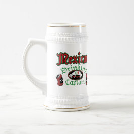 Cerveja Caneca bebendo mexicana de Cptn