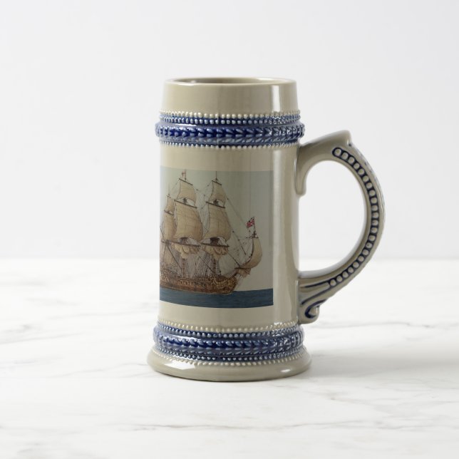 Cerveja Caneca britânica do século XVII do navio de guerra (Direita)