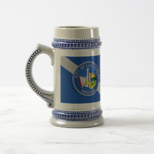 Cerveja Caneca com a bandeira da cidade de Las Vegas, EUA