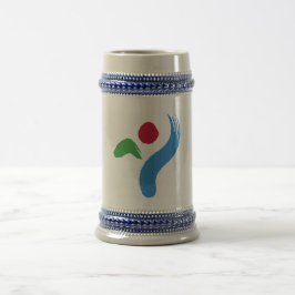 Cerveja Caneca com Bandeira de Seul, Coreia do Sul