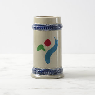 Cerveja Caneca com Bandeira de Seul, Coreia do Sul