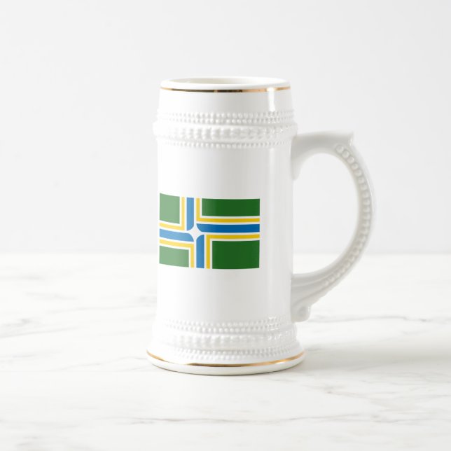 Cerveja Caneca da bandeira de Portland (Direita)