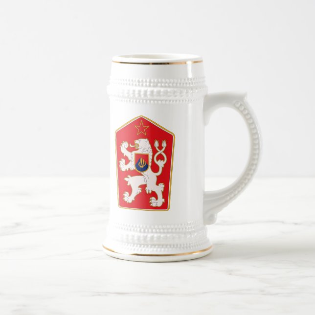 Cerveja Caneca da brasão 1960 de Checoslováquia (Direita)