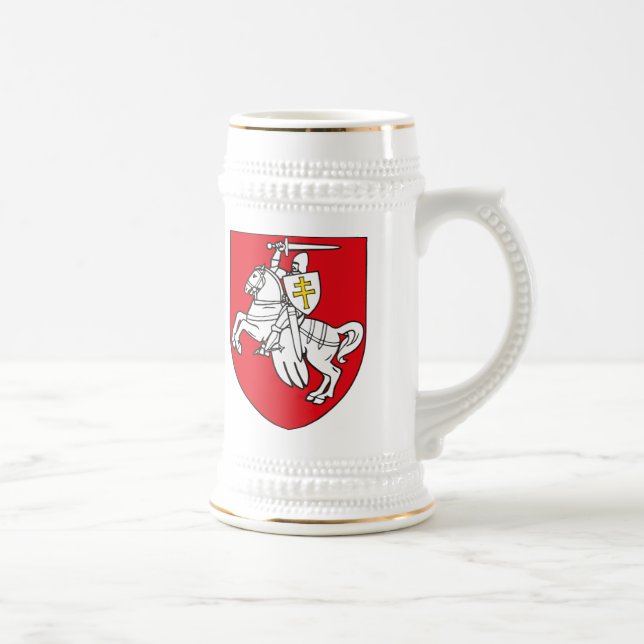 Cerveja Caneca da brasão de Belarus (Direita)