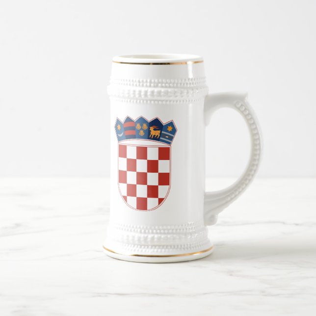 Cerveja Caneca da brasão de Croatia (Direita)