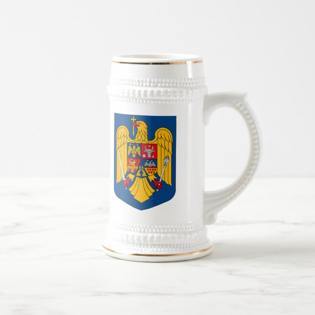 Cerveja Caneca da brasão de Romania (Direita)