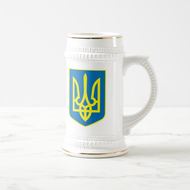 Cerveja Caneca da brasão de Ucrânia (Direita)
