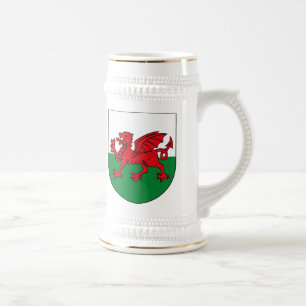 Cerveja Caneca da brasão de Wales