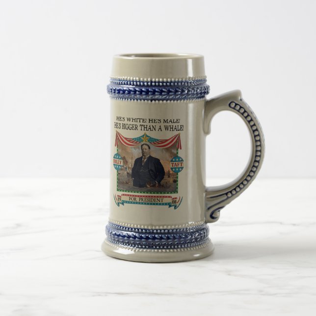 Cerveja Caneca da campanha de William Howard Taft 1908 (Direita)