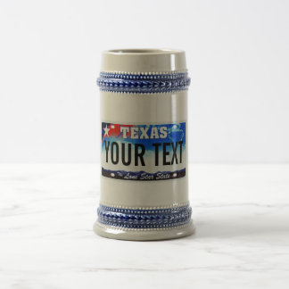 Cerveja Caneca da matrícula de Texas