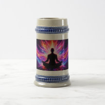 Caneca de Arte Espiritual Chakra de Meditação Stei