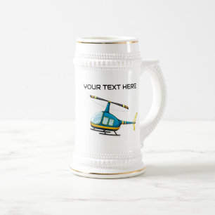 Cerveja Caneca de Aviação Helicóptero Cartoon Nome Persona