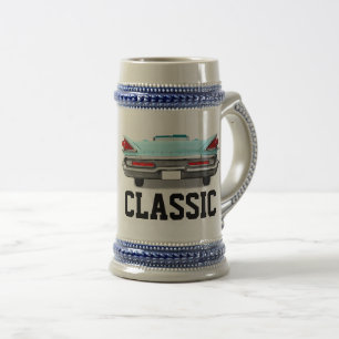 CERVEJA CANECA DE BEBIDA CLÁSSICA AZUL CARRO ANIVERSÁRIO P