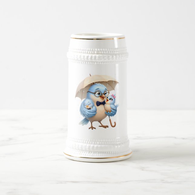 Cerveja Caneca de Café Pai Pássaro Presente para o Pai (Centro)