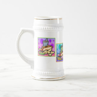 Cerveja, caneca de cerveja - cachorro quente do