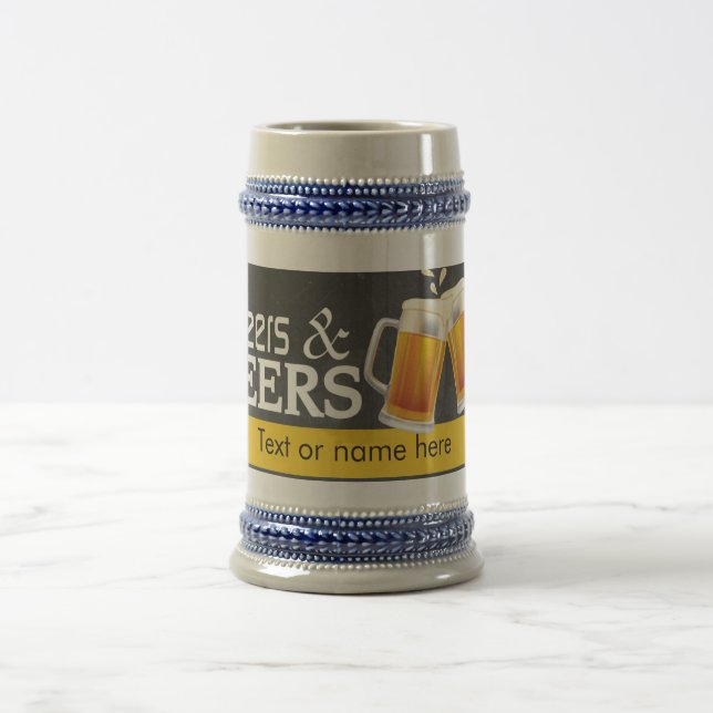 Cerveja Caneca de lousa Cheers and Beers (Centro)