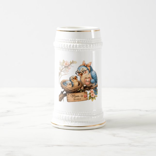 Cerveja Caneca de Pássaro Mãe em Casa Presente Fofo para M (Centro)