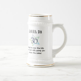 Cerveja Caneca do aniversário de 30 anos personalizada