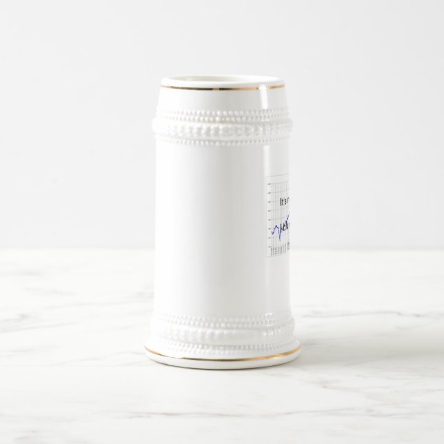 Cerveja Caneca do bebendo do mercado de valores de acção (Centro)