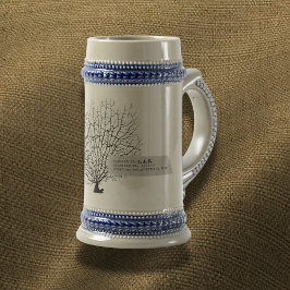 Cerveja Caneca Espécime de Leque do Mar Conservatório Mari