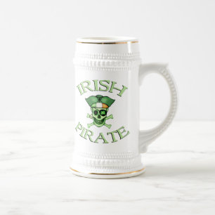 Cerveja Caneca irlandesa do pirata do dia de St Patrick