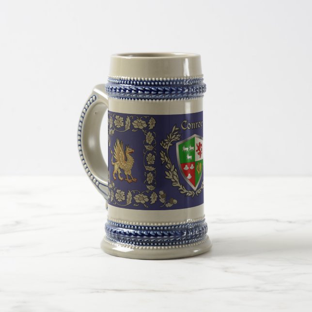 Cerveja Conroy/O'Conry Irish Shield Griffin Caneca de cerv (Frente Esquerda)