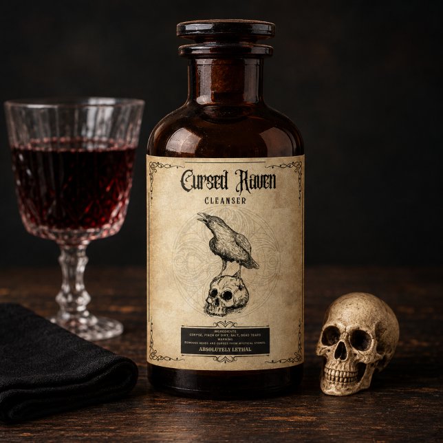 Cerveja Corvo Amaldiçoado: O Rótulo de Garrafa Definitivo  (Criador carregado)