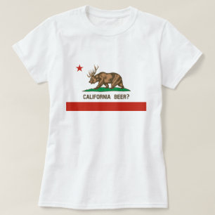 Cerveja da Califórnia? Estado Sinalizador T-shirt