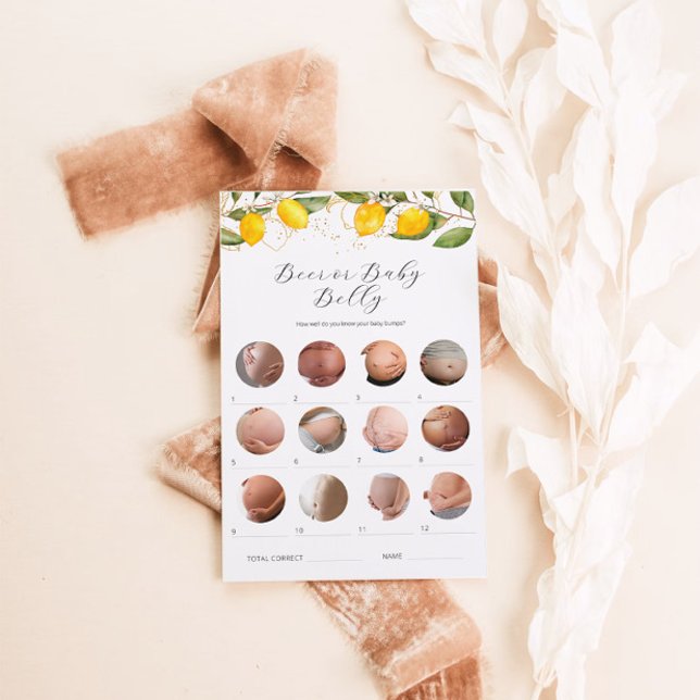 Cerveja de Limão ou Bebê no Ventre Jogo para Chás  (Criador carregado)