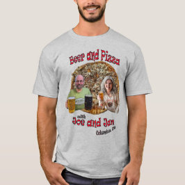 Cerveja e Pizza com Joe e Jan - T-Shirt