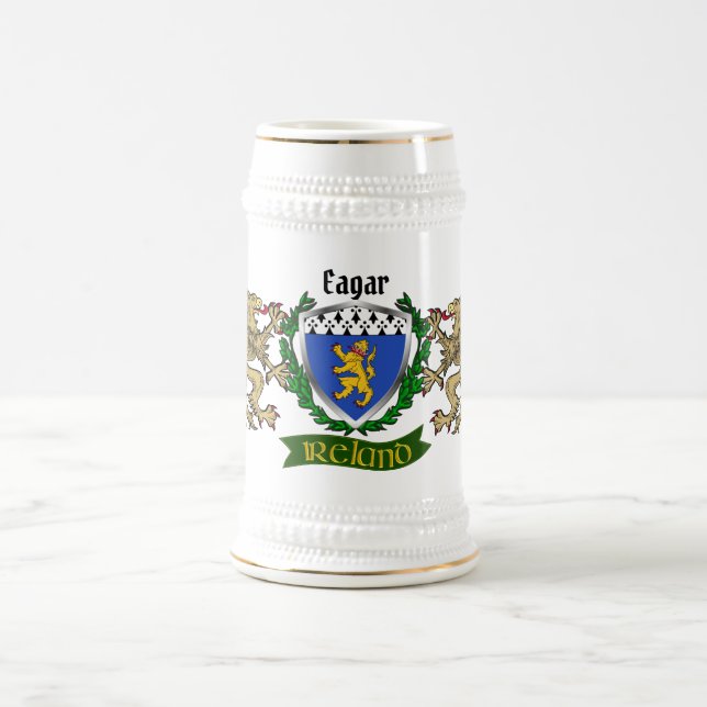 Cerveja Eagar Irish Shield Personalizado Beer Caneca de ce (Centro)