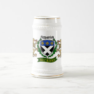 Cerveja Fitzpatrick Irish Shield Personalizado Caneca de c