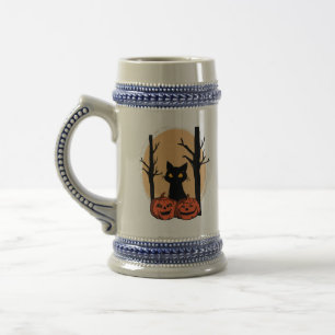 Cerveja "Gato Preto na Caneca de Abóbora - Cute Spooky