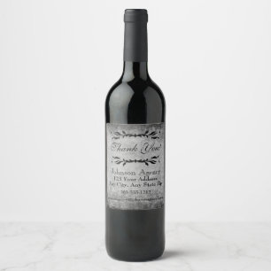 Cerveja HAMbWG - Rótulo da garrafa de vinho - Aspecto em 