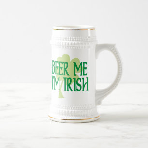 Cerveja mim eu sou caneca de cerveja irlandesa