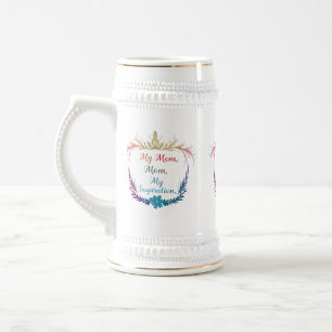Cerveja Minha mãe, minha inspiração - Design de Caneca de 