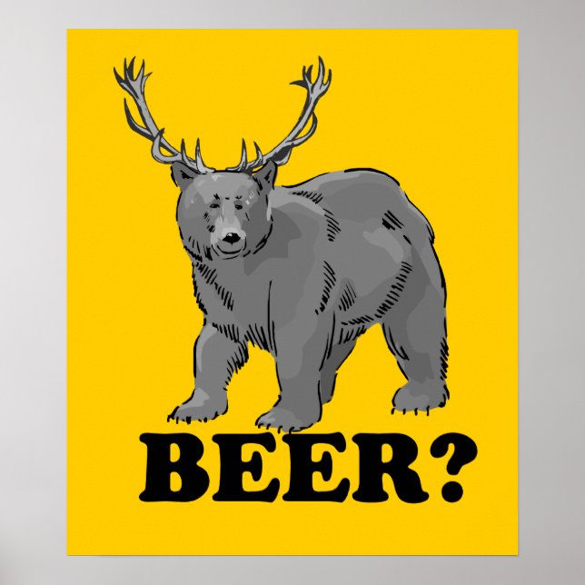 Cerveja? Poster $ 24,95 (Frente)