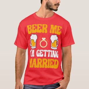 Cerveja pra mim Estou Casando Camisa Masculina Eng