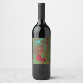 Cerveja Rags To Riches 1 Rótulo de Garrafa de Vinho Abstra