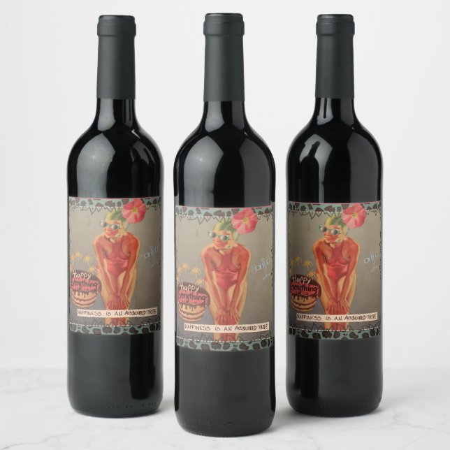 Cerveja Rótulo da garrafa de vinho (Garrafas)