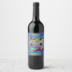 Cerveja Rótulo da garrafa de vinho