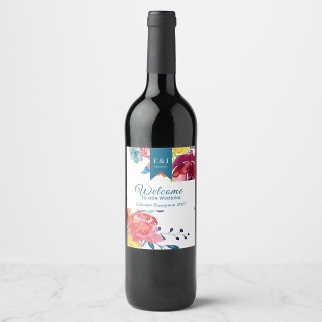 Cerveja Rótulo da garrafa de vinho "Bem-vindo" no Verão Br (Frente)