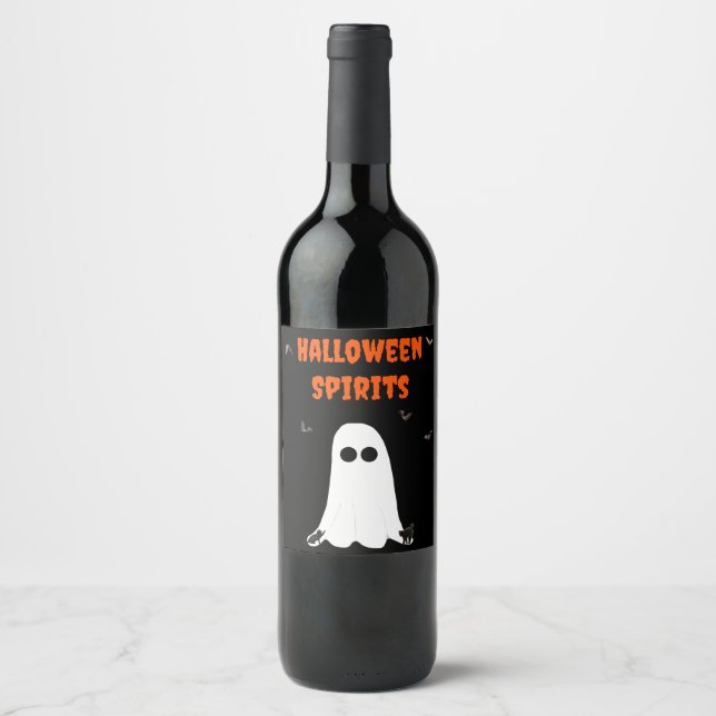 Cerveja Rótulo da garrafa de vinho de aguardente de Hallow (Frente)