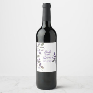 Cerveja Rótulo da garrafa de Vinho de Casal Roxo