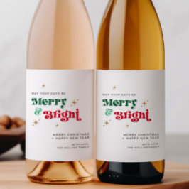 Cerveja Rótulo da garrafa de vinho de Natal retrô Rótulo d